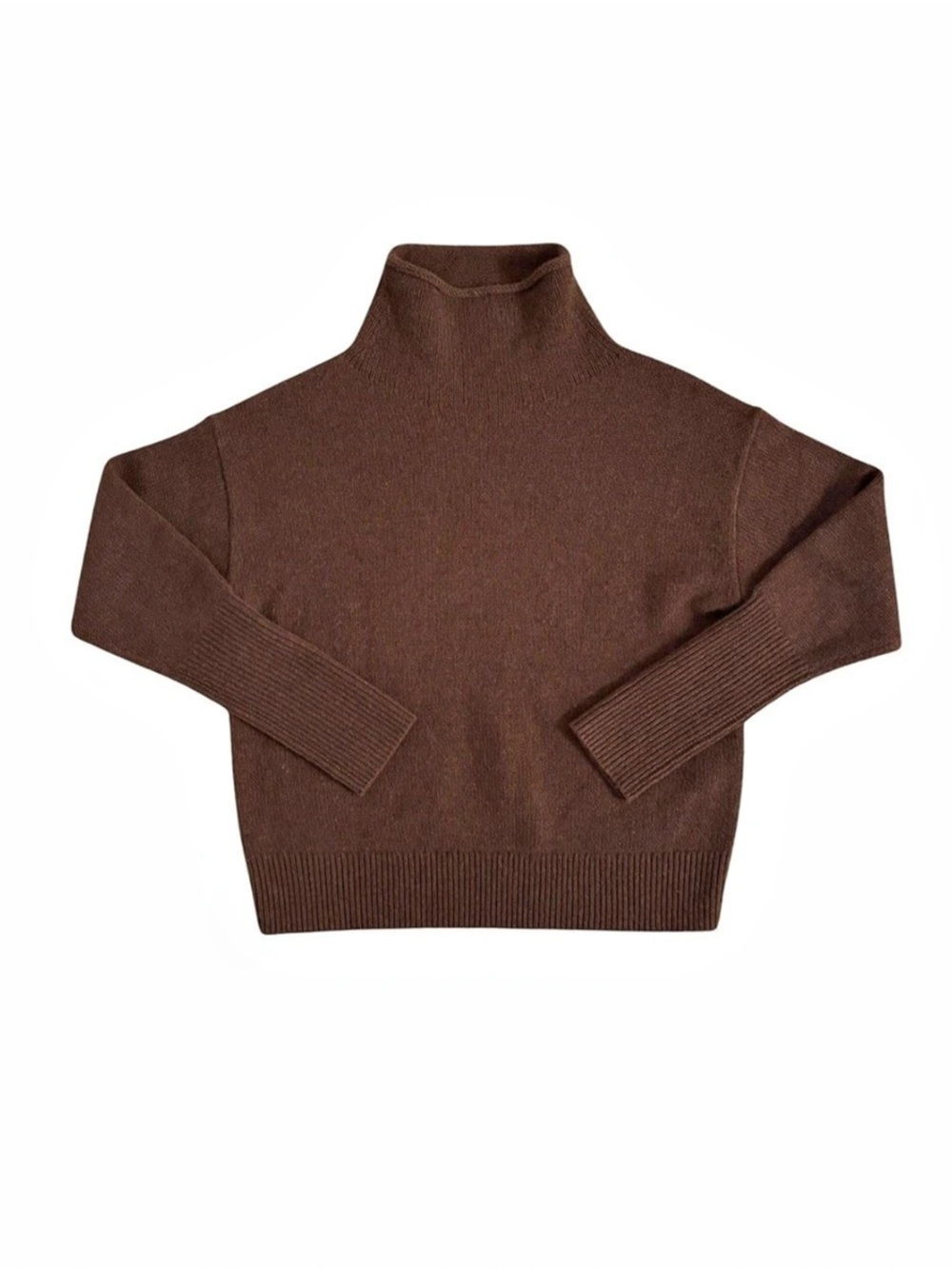 Wilfred Mocha Brown Cashmere Turtleneck Sweater